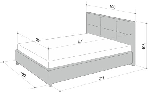 Размеры кровати для подростка (от 11 лет)