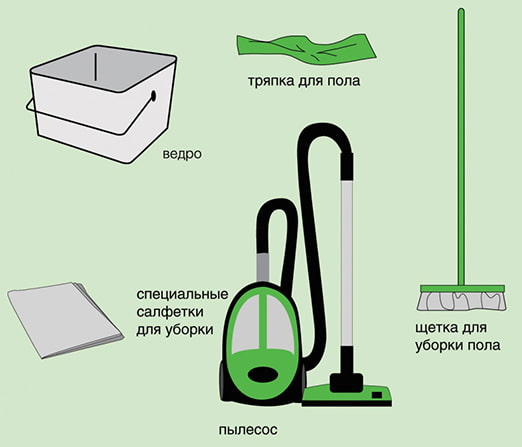 инструменты для чистки за линолеума