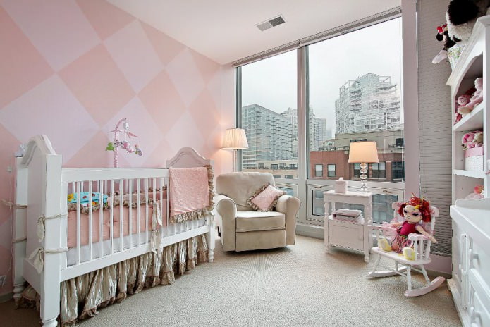 комната для новорожденной девочки