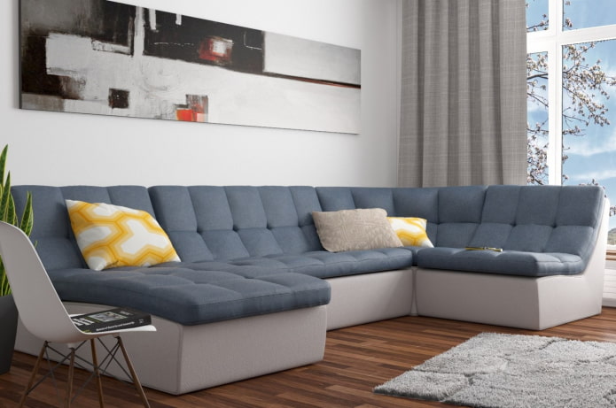 раскладной диван в современном стиле