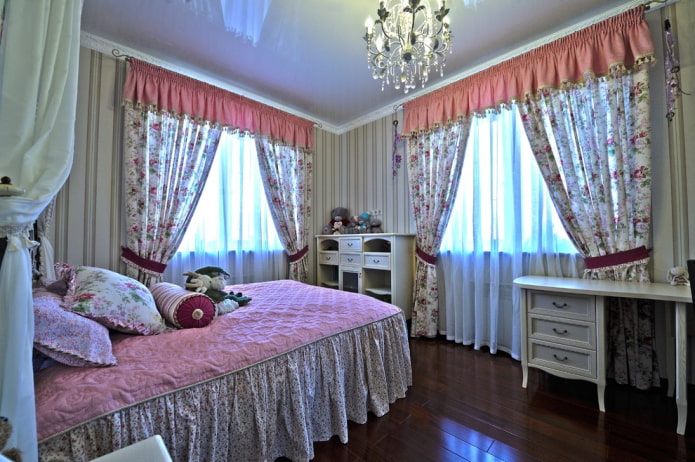 текстиль и декор в детской спальне в прованском стиле