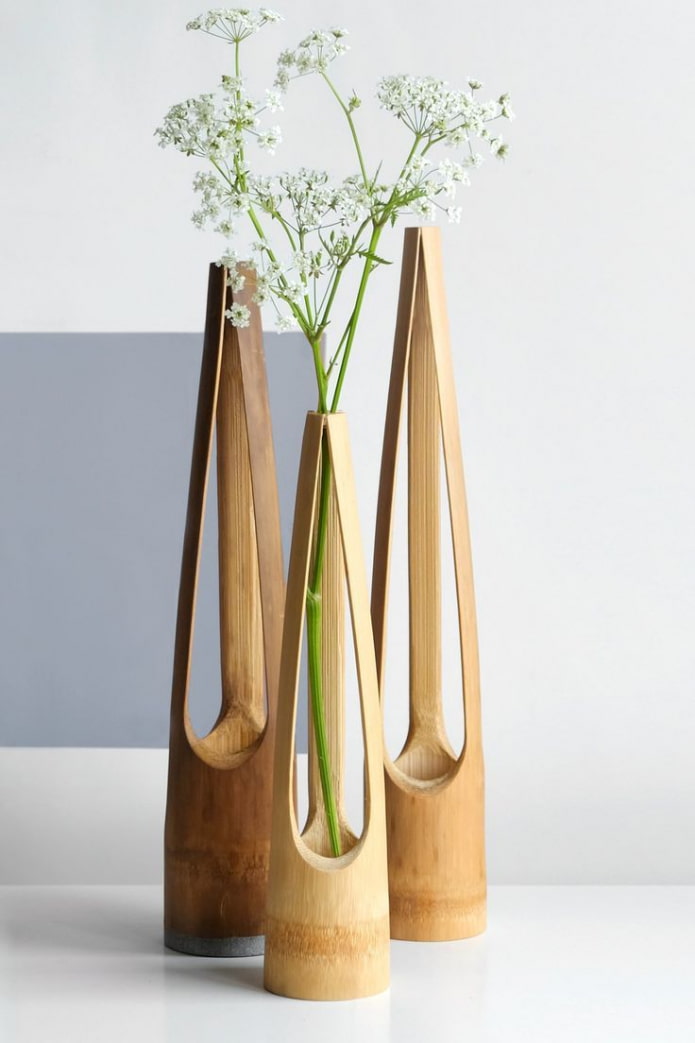 вазы из бамбука