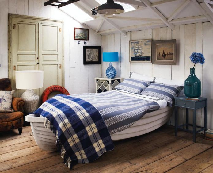 спальня в морском стиле