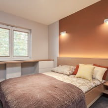 Дизайн спальни в оранжевых тонах: особенности оформления, сочетания, фото-2