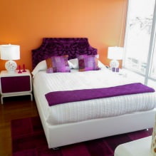 Дизайн спальни в оранжевых тонах: особенности оформления, сочетания, фото-5