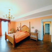Дизайн спальни в оранжевых тонах: особенности оформления, сочетания, фото-7