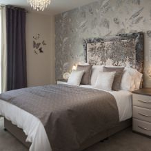 Дизайн спальни с серыми обоями: 70 лучших фото в интерьере-2