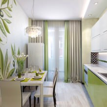 Дизайн кухни с зелеными обоями: 55 современных фото в интерьере-0