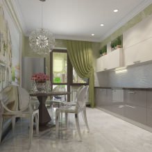 Дизайн кухни с зелеными обоями: 55 современных фото в интерьере-3