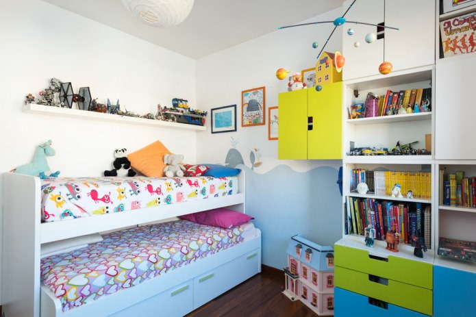 Интерьер маленькой детской: выбор цвета, стиля, отделки и мебели (70 фото)