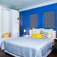 Дизайн стен в спальне: выбор цвета, варианты отделки, 130 фото в интерьере-20