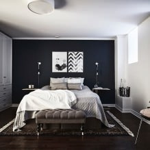Дизайн стен в спальне: выбор цвета, варианты отделки, 130 фото в интерьере-15