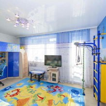 Натяжной потолок в детскую комнату: 60 лучших фото и идей-4