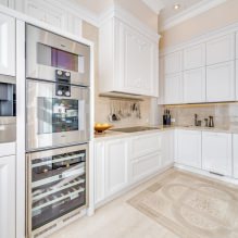 Белый кухонный гарнитур: особенности выбора, сочетания, 70 фото в интерьере-0