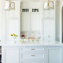 Белый кухонный гарнитур: особенности выбора, сочетания, 70 фото в интерьере-23