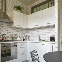 Белый кухонный гарнитур: особенности выбора, сочетания, 70 фото в интерьере-11