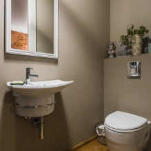 Интерьер туалета маленького размера: особенности, дизайн, цвет, стиль, 100+ фото-21