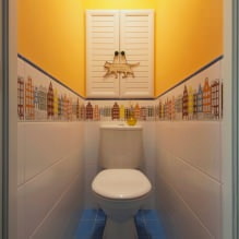 Интерьер туалета маленького размера: особенности, дизайн, цвет, стиль, 100+ фото-17