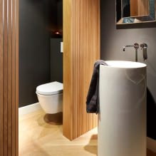 Интерьер туалета маленького размера: особенности, дизайн, цвет, стиль, 100+ фото-22