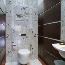 Интерьер туалета маленького размера: особенности, дизайн, цвет, стиль, 100+ фото-10