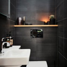 Интерьер туалета маленького размера: особенности, дизайн, цвет, стиль, 100+ фото-16
