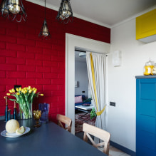 Бордовые обои на стенах: виды, дизайн, оттенки, сочетание с другими цветами, шторами, мебелью-5