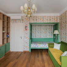 Обои в детскую комнату для девочек: 68 современных идей, фото в интерьере-4