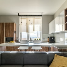 Рулонные шторы на кухню: виды, материалы, дизайн, цветовая гамма, комбинирование-7