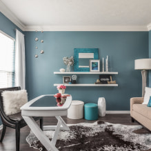 Синий цвет в интерьере: сочетание, выбор стиля, отделки, мебели, штор и декора-2