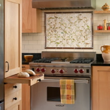 Панно на кухню: виды, выбор места расположения, дизайн, рисунки, фото в различных стилях-1