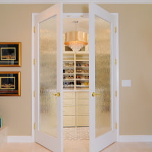 Двери в гардеробную комнату: виды, материалы, дизайн, цвет-3