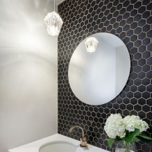 Мозаика в ванной: виды, материалы, цвета, формы, дизайн, выбор места отделки-4