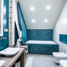 Мозаика в ванной: виды, материалы, цвета, формы, дизайн, выбор места отделки-5
