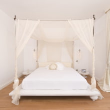 Кровать с балдахином: виды, выбор ткани, дизайн, стили, примеры в спальне и детской-1