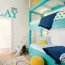 Детские двухъярусные кровати: фото в интерьере, виды, материалы, формы, цвета, дизайн-0