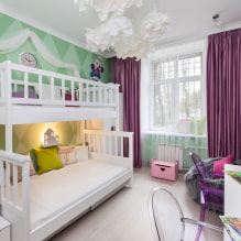 Детские двухъярусные кровати: фото в интерьере, виды, материалы, формы, цвета, дизайн-4