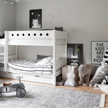 Детские двухъярусные кровати: фото в интерьере, виды, материалы, формы, цвета, дизайн-5