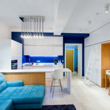 Дизайн квартиры-студии: идеи обустройства, освещение, стили, отделка-4