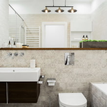 Полки в ванной комнате: виды, дизайн, материалы, цвета, формы, варианты размещения-0