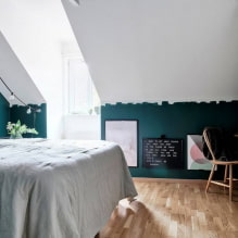 Спальня на мансарде: зонирование и планировка, цвет, стили, отделка, мебель и шторы-7
