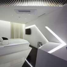 Спальня в стиле хай-тек: особенности оформления, фото в интерьере-1