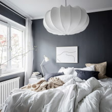 Черно-белая спальня: особенности дизайна, выбор мебели и декора-1