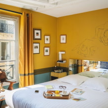 Желтая спальня: особенности оформления, сочетания с другими цветами-8