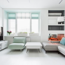 Белая гостиная: особенности дизайна, фото, сочетания с другими цветами-5