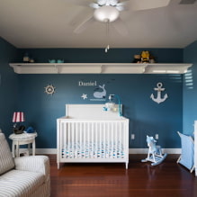 Детская комната в морском стиле: фото, примеры для мальчика и девочки-3