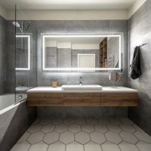 Ванная серого цвета: особенности дизайна, фото, лучшие сочетания-2