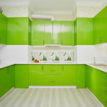 Зеленая кухня: фото, идеи оформления, сочетания с другими цветами-2