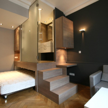 Спальня и гостиная в одной комнате: примеры зонирования и дизайна-1