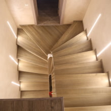 Подсветка лестницы в доме: реальные фото и примеры освещения-5