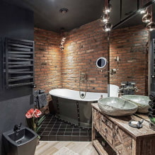 Черная ванная комната: фото и дизайн-секреты оформления-0